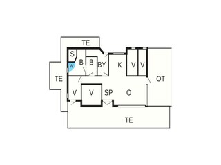 Vakantiehuis Sydals Grondplan 34