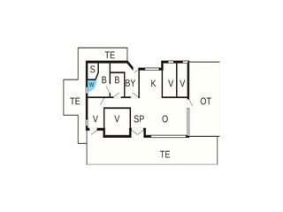 Vakantiehuis Sydals Grondplan 46