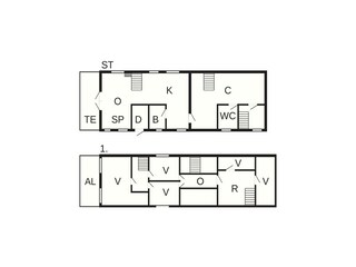 Vakantiehuis Fur Grondplan 2