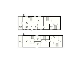 Vakantiehuis Fur Grondplan 3