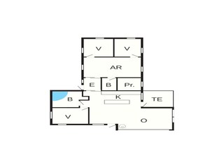 Vakantiehuis Odder Grondplan 43