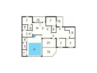 Vakantiehuis Lyngså Grondplan 34