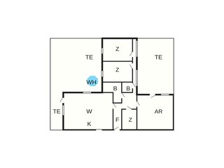 Vakantiehuis Vaeggerløse Grondplan 2