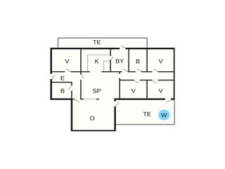 Vakantiehuis Havneby Grondplan 61