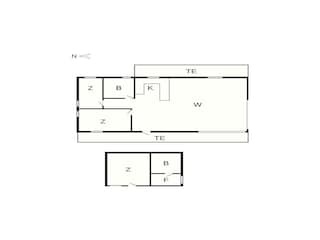 Vakantiehuis Hals Grondplan 42