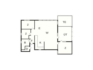 Holiday house Skaven Strand Floor Plan 2