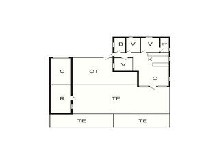 Vakantiehuis Tranum Strand Grondplan 36