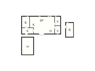 Maison de vacances Løkken Plan d'étage 50