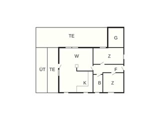 Vakantiehuis Kongsmark Grondplan 2