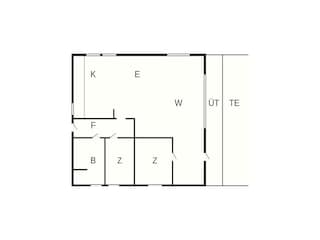Vakantiehuis Hejlsminde Grondplan 21