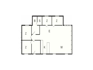 Vakantiehuis Dannemare Grondplan 40