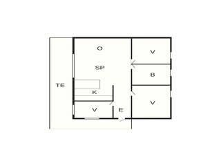 Vakantiehuis Truust Grondplan 56