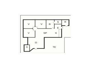 Casa de vacaciones Nørre Nebel Plano de planta 40