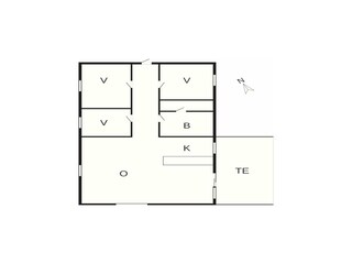 Casa per le vacanze Frøstrup Pianta del piano 46