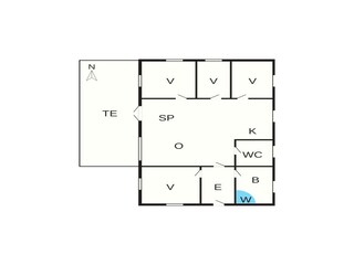 Casa per le vacanze Frøstrup Pianta del piano 5