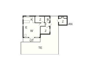 Vakantiehuis Aalbæk Grondplan 39