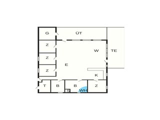 Vakantiehuis Hals Grondplan 27