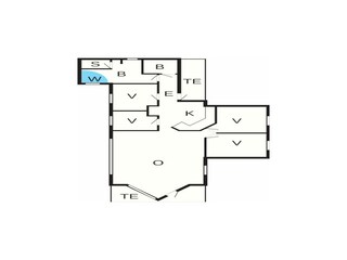 Vakantiehuis Vorupør Grondplan 36