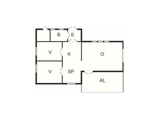 Vakantiehuis Lysekil Grondplan 22