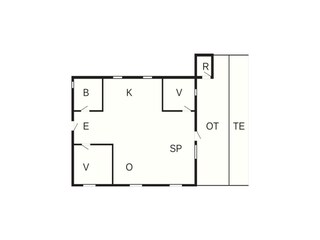 Vakantiehuis Læsø Grondplan 37