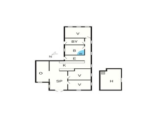 Casa per le vacanze Kulhuse Pianta del piano 37