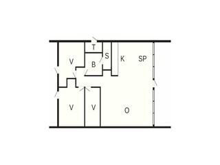 Maison de vacances Aalbæk Plan d'étage 44