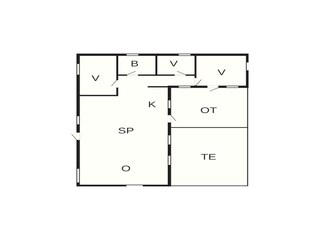 Vakantiehuis Juelsminde Grondplan 34