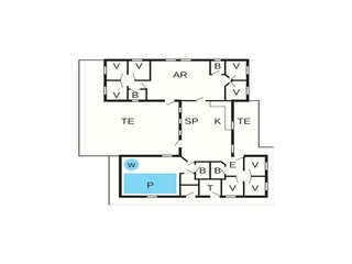 Vakantiehuis Grenaa Grondplan 41