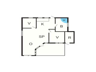 Vakantiehuis Havnsø Grondplan 41