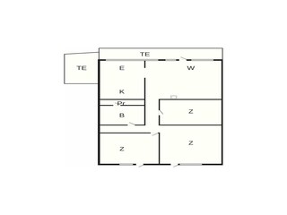 Vakantiehuis Aalbæk Grondplan 15