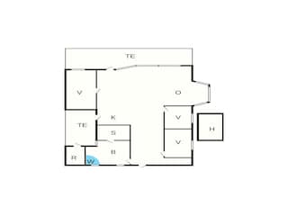 Vakantiehuis Bratten Strand Grondplan 34