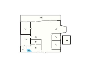 Vakantiehuis Bratten Strand Grondplan 34