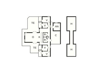 Vakantiehuis Fjellerup Strand Grondplan 41