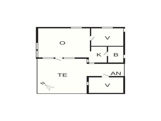 Maison de vacances Gudhjem Plan d'étage 16