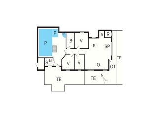 Vakantiehuis Bratten Strand Grondplan 32