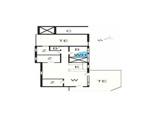 Vakantiehuis Blåvand Grondplan 19