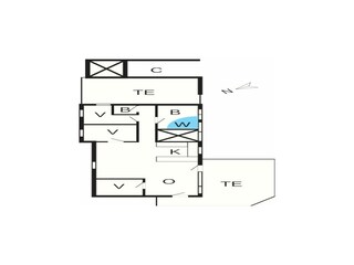 Vakantiehuis Blåvand Grondplan 20