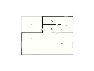 Vakantiehuis Unnaryd Grondplan 7