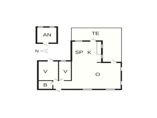 Casa per le vacanze Hyldtofte Pianta del piano 43