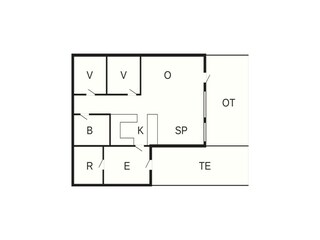 Vakantiehuis Arrild Grondplan 35