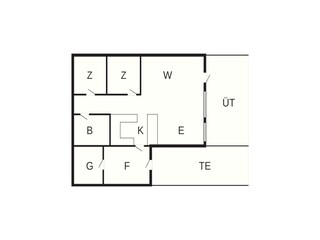 Vakantiehuis Arrild Grondplan 25