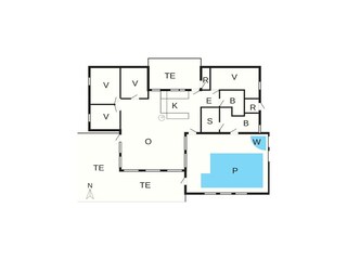 Vakantiehuis Saltum Grondplan 39