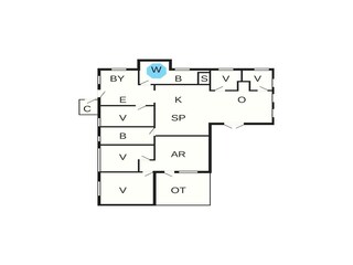Casa per le vacanze Løkken Pianta del piano 2