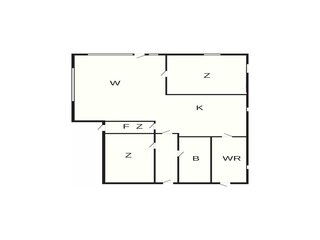 Vakantiehuis Sæby Grondplan 7