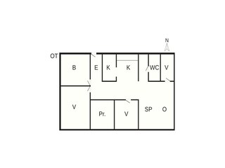 Vakantiehuis Vejlby Grondplan 46