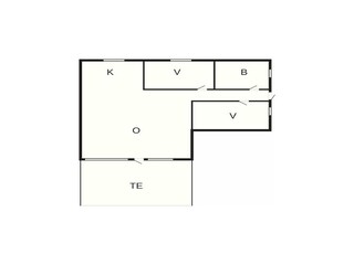 Vakantiehuis Blåvand Grondplan 56