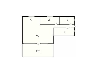 Vakantiehuis Blåvand Grondplan 4