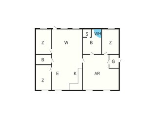 Vakantiehuis Saltum Grondplan 2