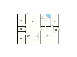 Vakantiehuis Saltum Grondplan 3
