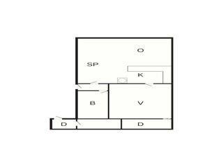 Casa per le vacanze Aså Pianta del piano 35